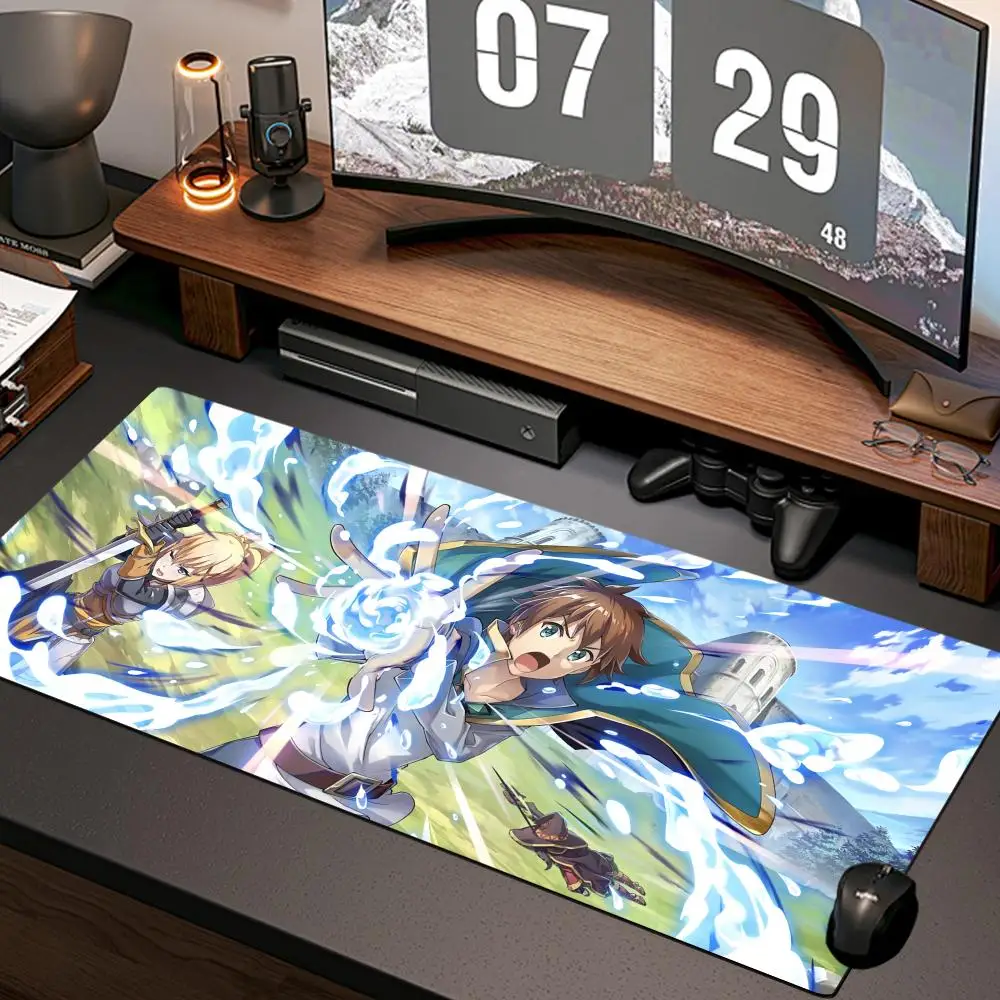 Alfombrilla de ratón de Anime konosuba, nueva alfombrilla de ratón para ordenador y hogar, alfombrillas de escritorio XXL, alfombrilla de goma Natural antideslizante para oficina, accesorios para juegos