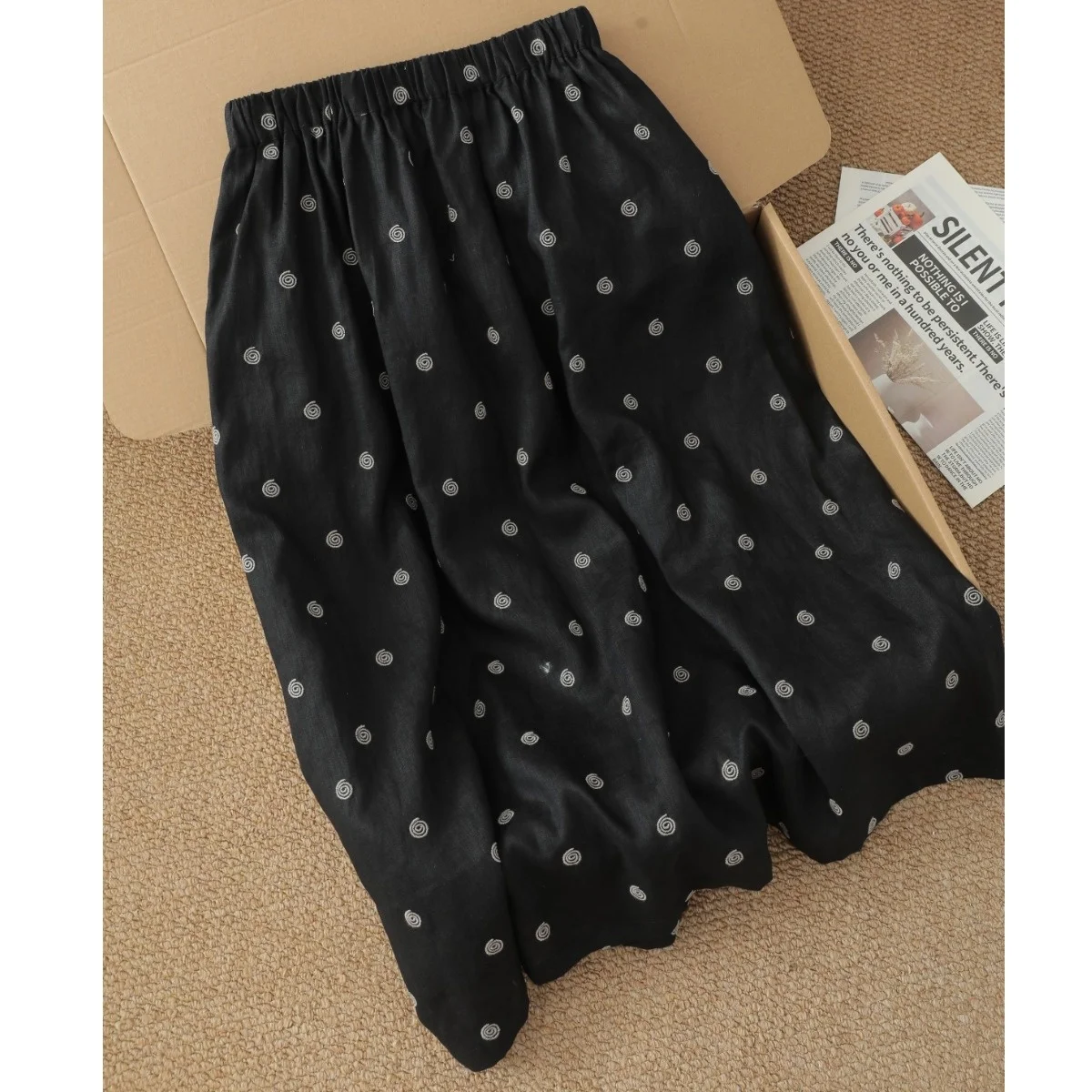 New Chinese Style Retro Abstract Print Halter Sleep Dress Women's Summer plus Size High-End Feeling Home Skirt Asymmetrical A...