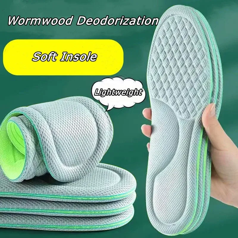 

Summer Deodorant Sports Insoles for Shoes Sweat-absorbing Breathable Deodorant Anti-sweat Soft Shoe Pads Inserts for Man Women