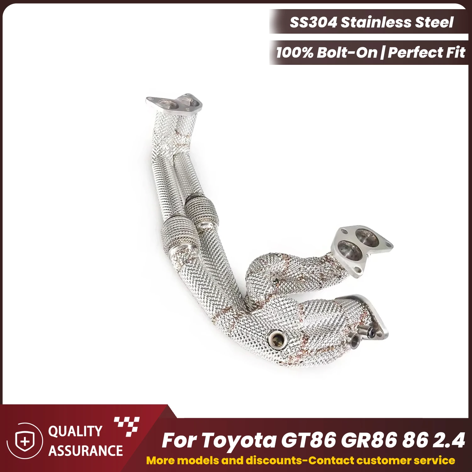 

ECCF SUS304 Sports Headers For Toyota GT86 GR86 86 2.4 Nice Collectr Aggressive Exhaust Sound High Flow Performance Upgrade
