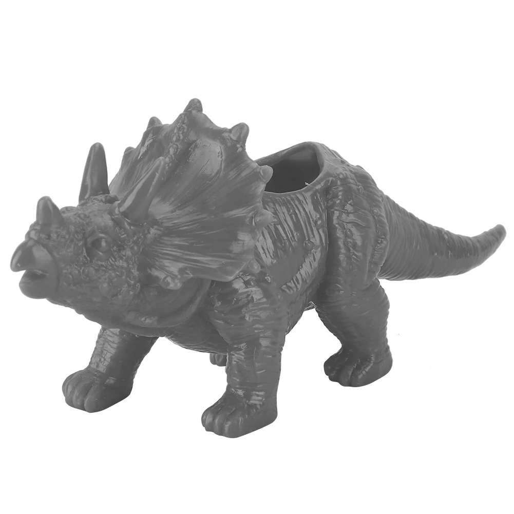 

Gray Triceratops Flower Pot Creative Animal Shape Cactus Succulent Plant Pots Home Garden Decoration