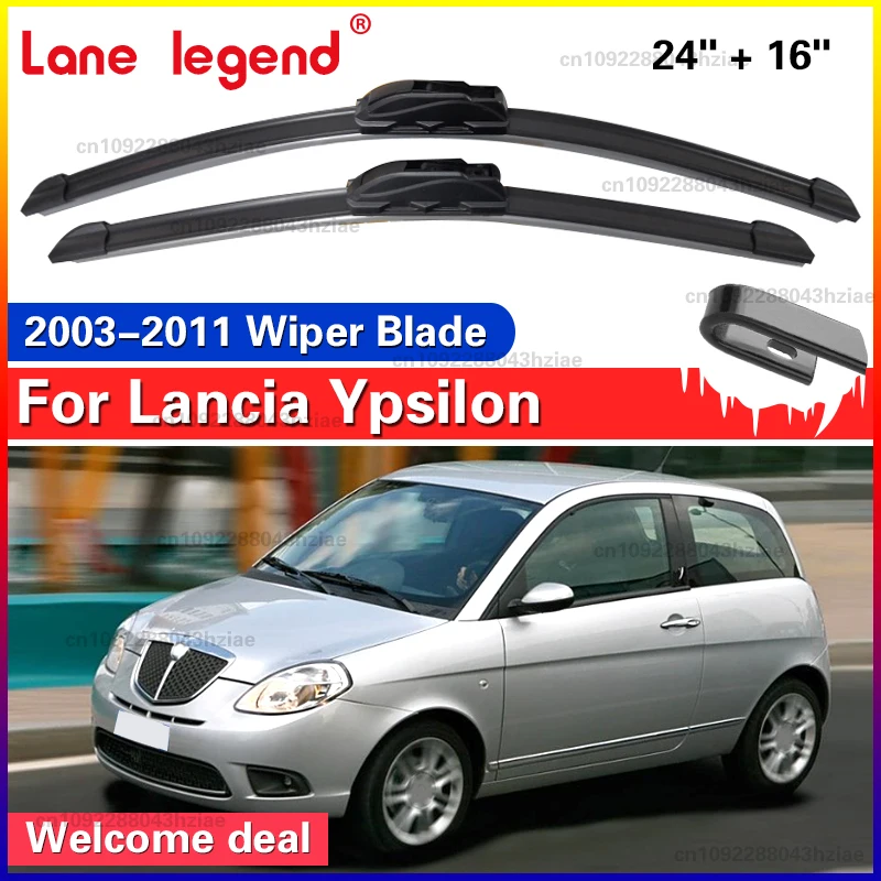 Para Lancia Ypsilon 2003-2011 limpiaparabrisas delantero 2 uds accesorios de ventana de parabrisas 2004 2005 2006 2007 2008 2009 2010