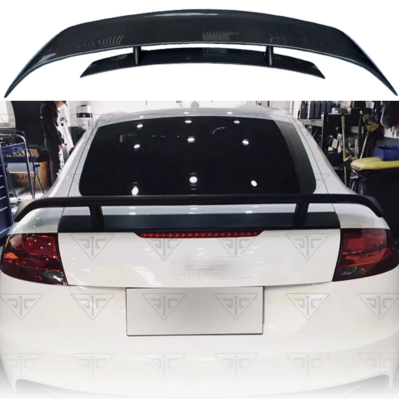 

ForAudi 2008--2014 TT MK2 8J TTS Coupe 2 Door Rear Spoiler High Quality Real Carbon Fiber Rear Spoiler Trunk Boot Wing Spoiler