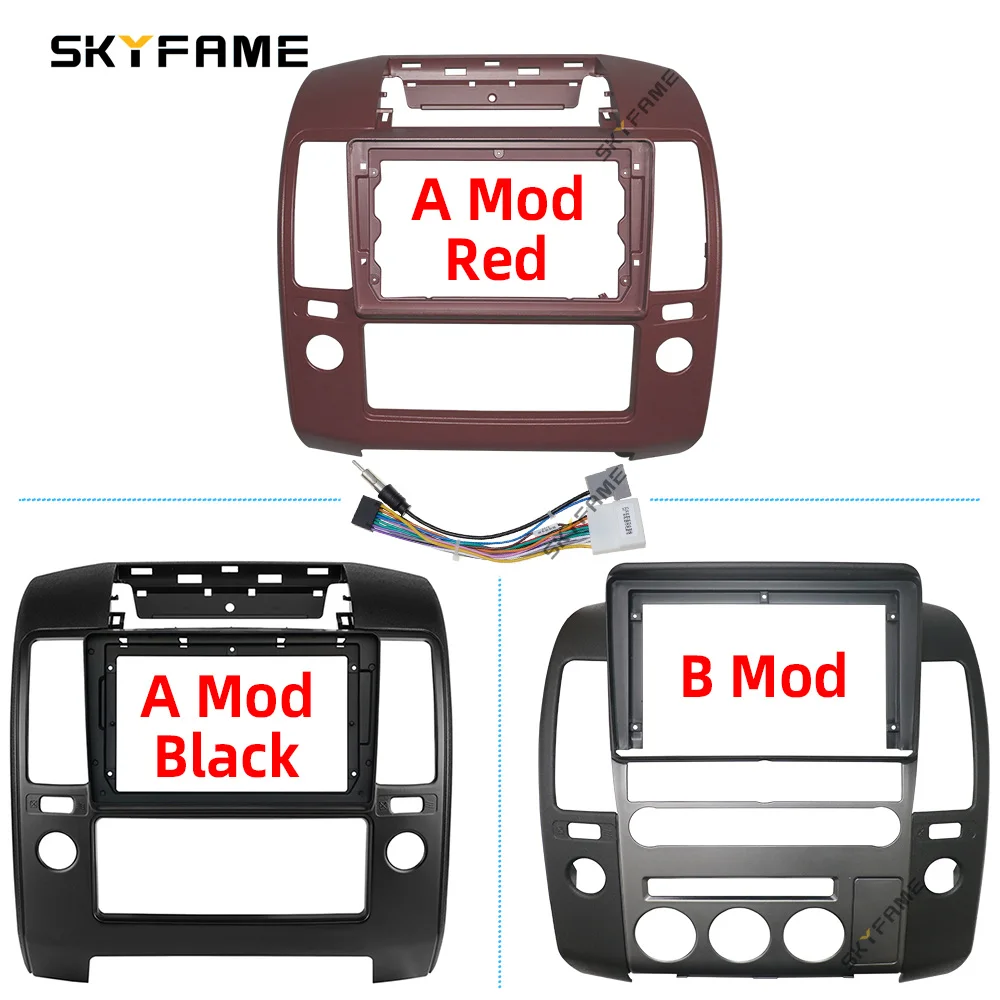 SKYFAME Car Frame Fascia Adapter Android Radio Dash Fitting Panel Kit For Nissan Navara D40 Frontier Pathfinder