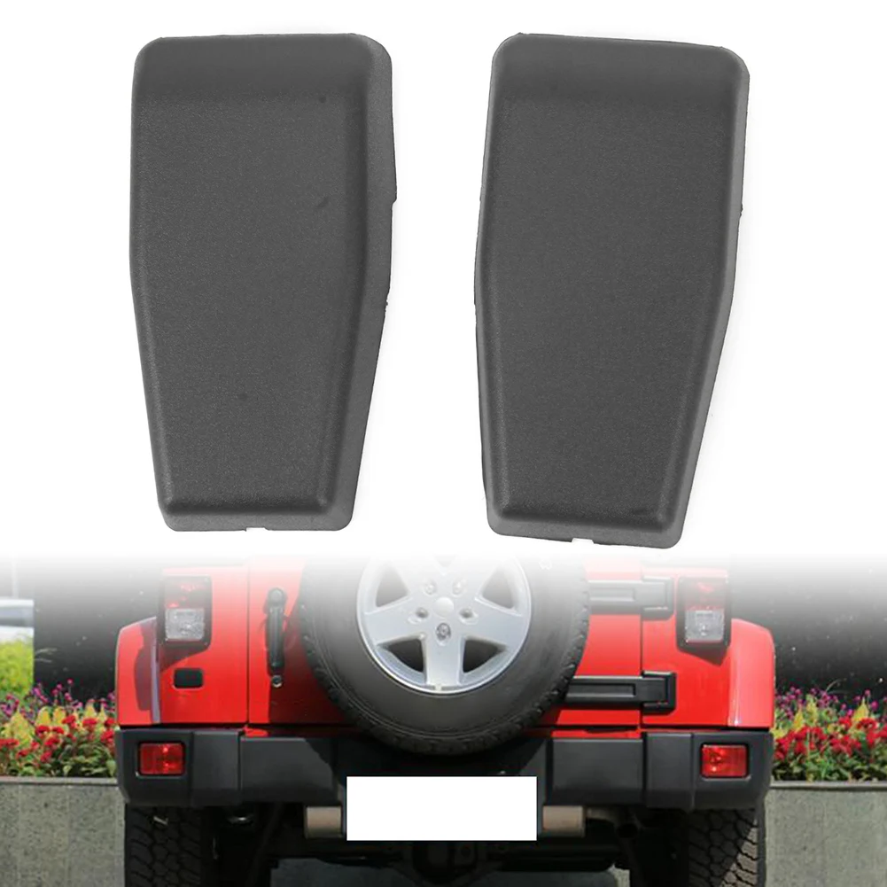 2Pcs For Jeep Wrangler JK 2007-2014 2015 2016 2017 Car Rear Window Liftgate Hinge Decorative Cover Trim ABS Plastic