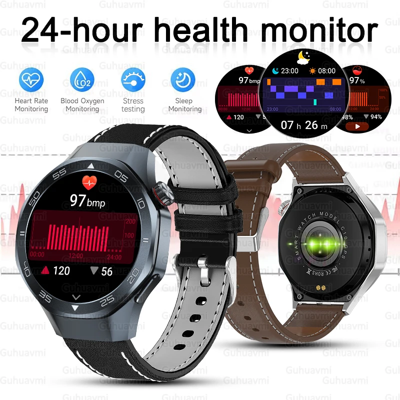 2025 ساعة أصلية جديدة GT5 Pro ساعة ذكية 1.53 بوصة HD AMOLED شاشة GPS مسار معدل ضربات القلب بلوتوث دعوة البوصلة ساعة ذكية للرجال