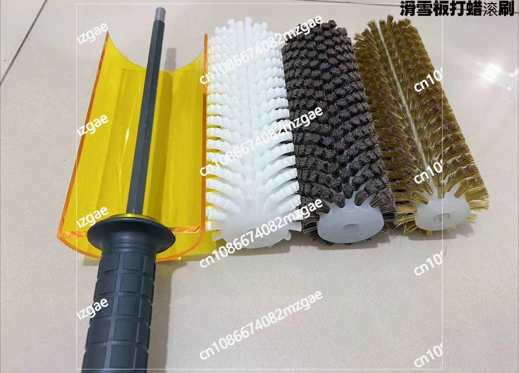 Ski Snowboard Waxing Electric Roller Brush Nylon/ Horse Hair /brush/copper Wire Roller Brush Set Ski Roto Brush