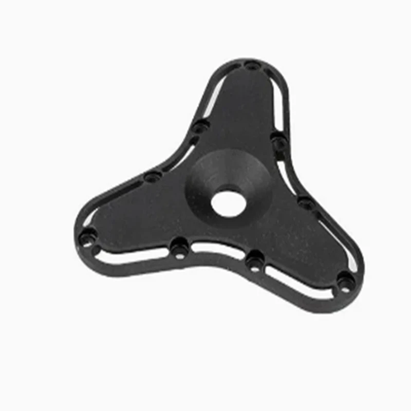 

CNC machined black ABS plastic gyro base trilobe gyro structural parts