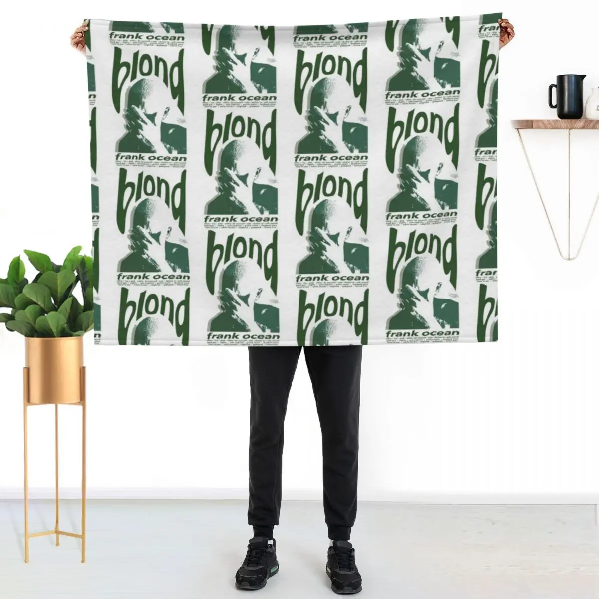 Frank Ocean Blond Retro Throw Blanket for winter Flannels Flannel Fabric Sofa Quilt Stuffeds Vintage Blankets