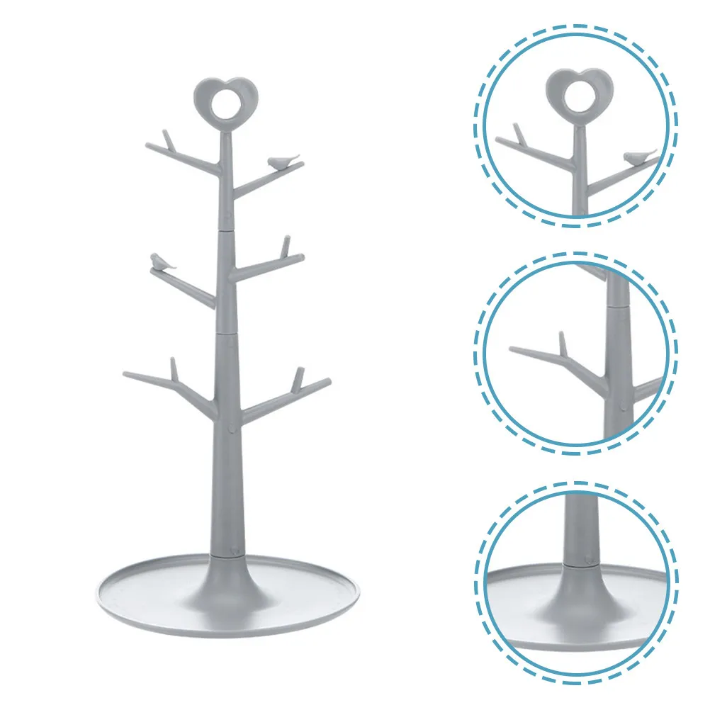 

Plastic Coffee Cup Holder Mug Rack Stand Non-Shaking Base Kitchen Display Drying Organizer Cups Holder Mug Stand