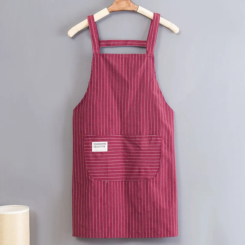 Apron household kitchen home and abroad pure cotton women 2021 new net red summer thin catering special work clothes kitchen