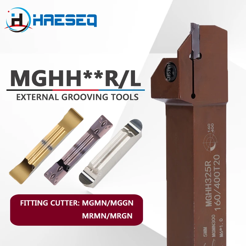 MGHH MGHH320R MGHH325R MGHH420R MGHH425R CNC Metal Lathe Cutting Tool External Circular Groove Cutting Lathe Turning Tool Holder