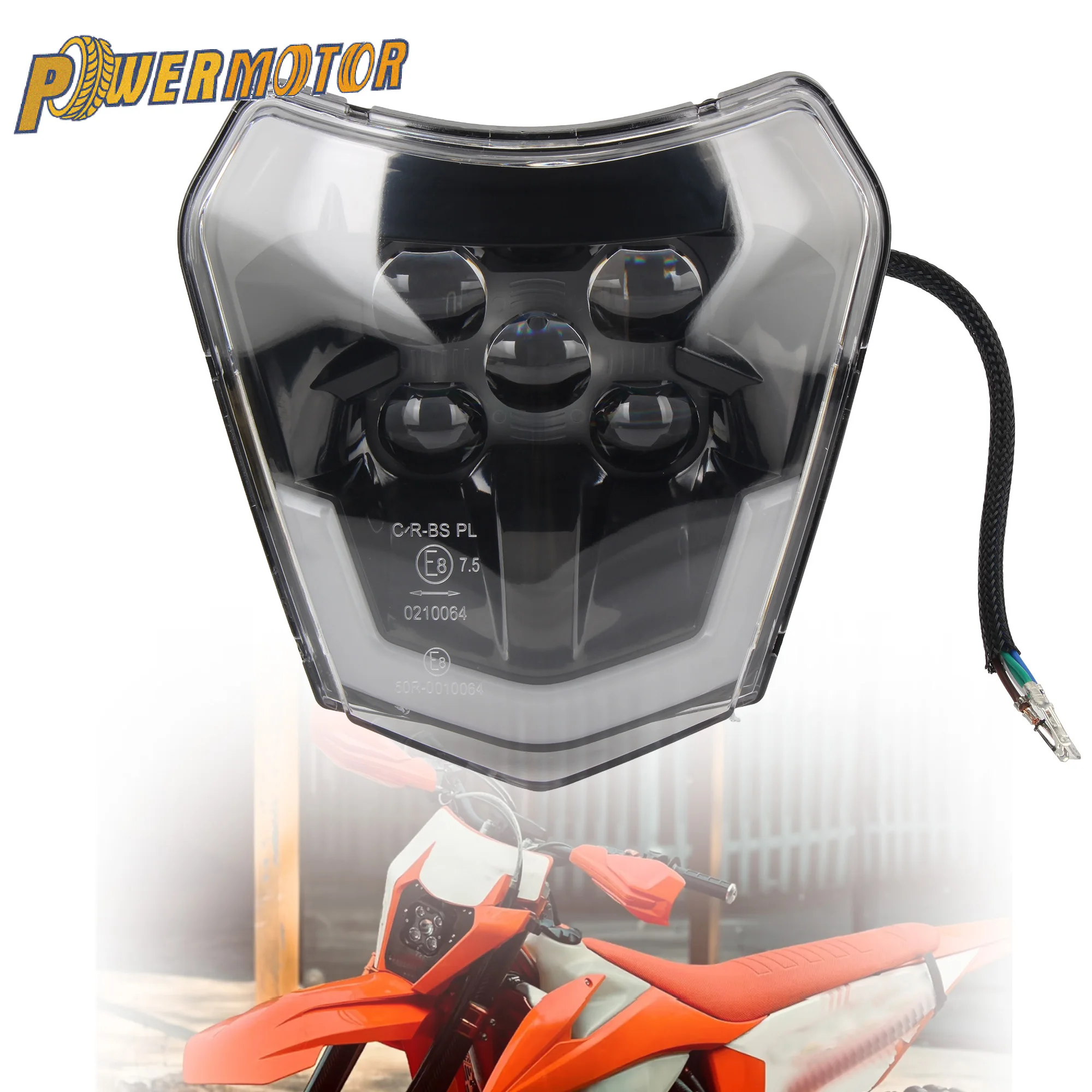 Motorcycle Headlight LED For KTM EXC EXCF SX SXF XC XCF XCW 125 150 250 350 450 530 2014-2023 Enduro Motocross Accesorios