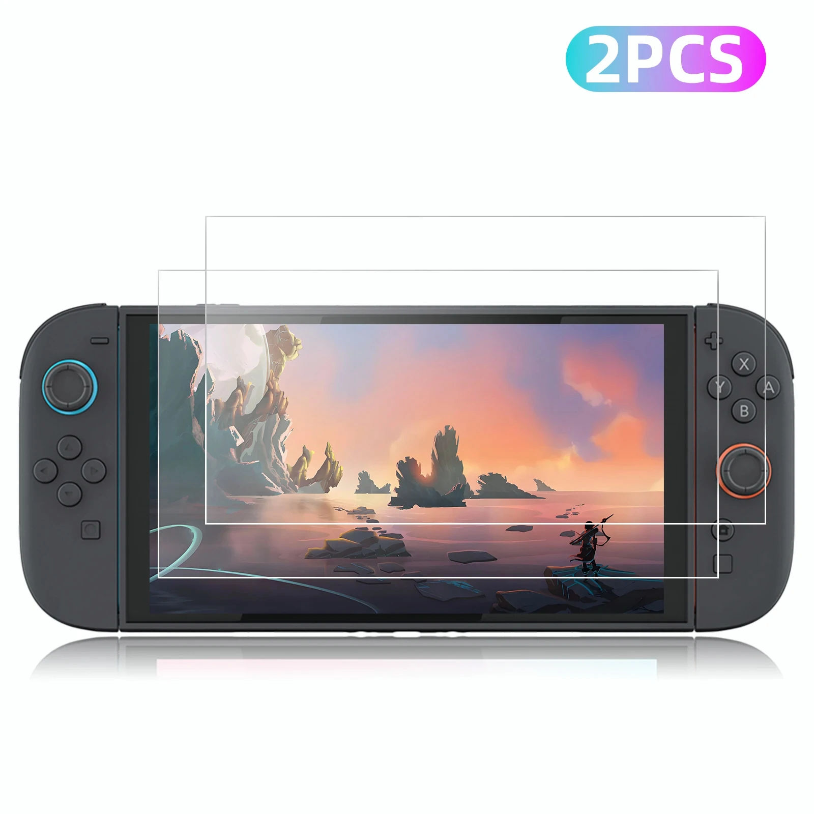 voor Nintendo Switch 2 Console-schermbeschermer met automatische uitlijningsframe Beschermfolie van gehard glas voor Switch 2-accessoires