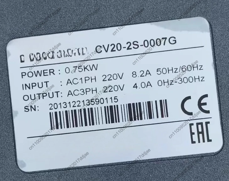 CV20-2S-0007g frequency converter function intact, photographed in real life 0.75kw、220V
