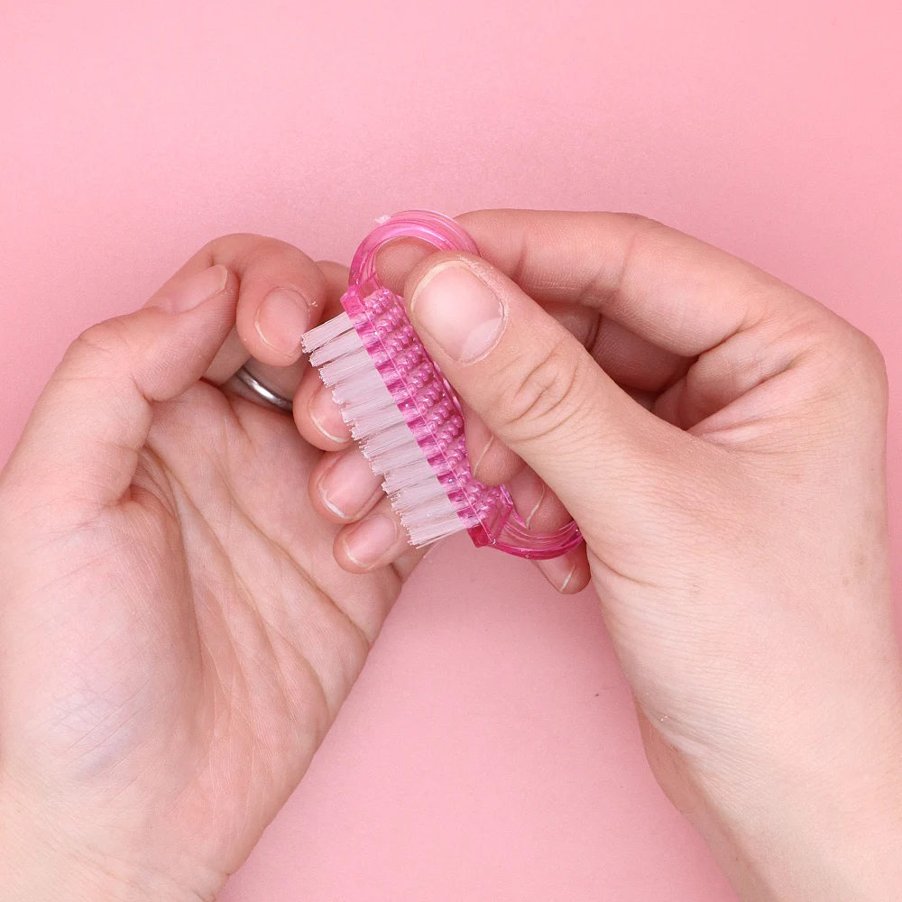 Brosses pour Nail Art en acrylique, 4 couleurs, ensemble d'outils de manucure, dépoussiérage doux, brosses de nettoyage en plastique pour le nettoyage de la poussière, 10/30 pièces