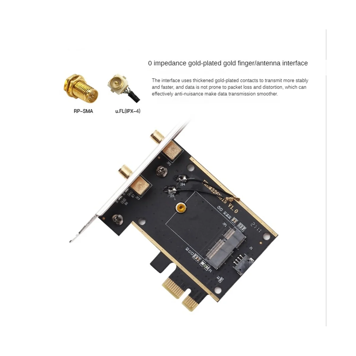 Конвертер M.2 на PCIE Wi-Fi, беспроводной адаптер NGFF M.2, Wi-Fi Bluetooth-карта с 2 антеннами для AX210 AX200 9260 8265