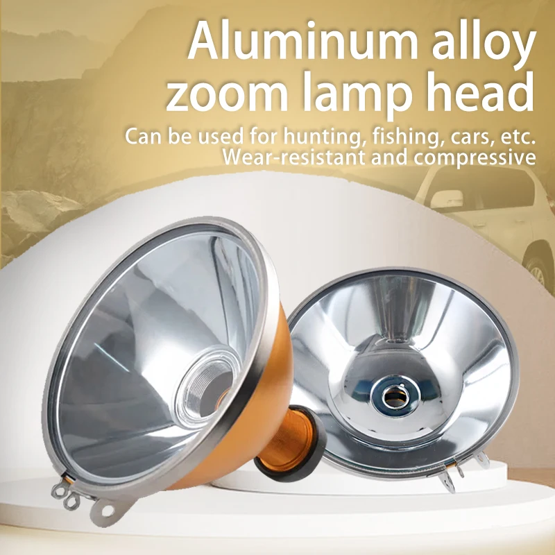 H3/H4 Light Bulb Special Lamp Cup Metal Smooth Concentrating Cup  Aluminum Alloy Focusing Lamp Holder Xenon Lamp