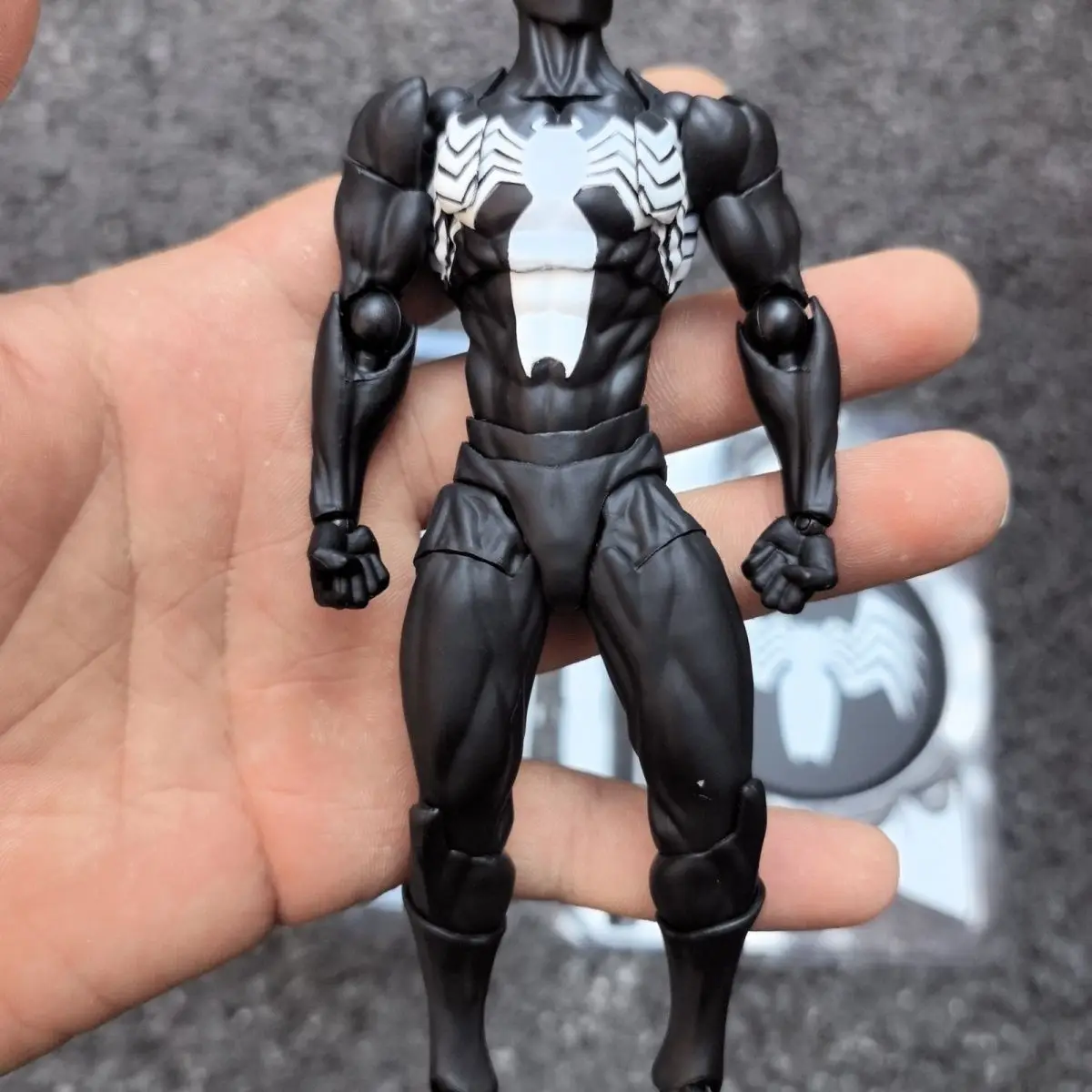 In Stock Symbiotic Spider-Man Black Suit Neighbor Messtoys Movie Accessories Kit Symbiote Action Figure Figrine Model Gift Toys - view 2
