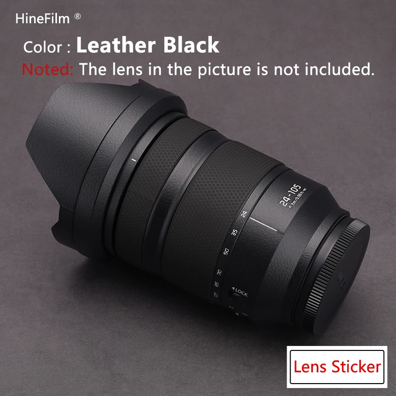 Hinefilm Skin for Lumix 24-105F4 Lens Sticker S-R24105GK Skin For Panasonic LUMIX S 24-105mm F4 Lens Protector 24-105 f4 Wrap