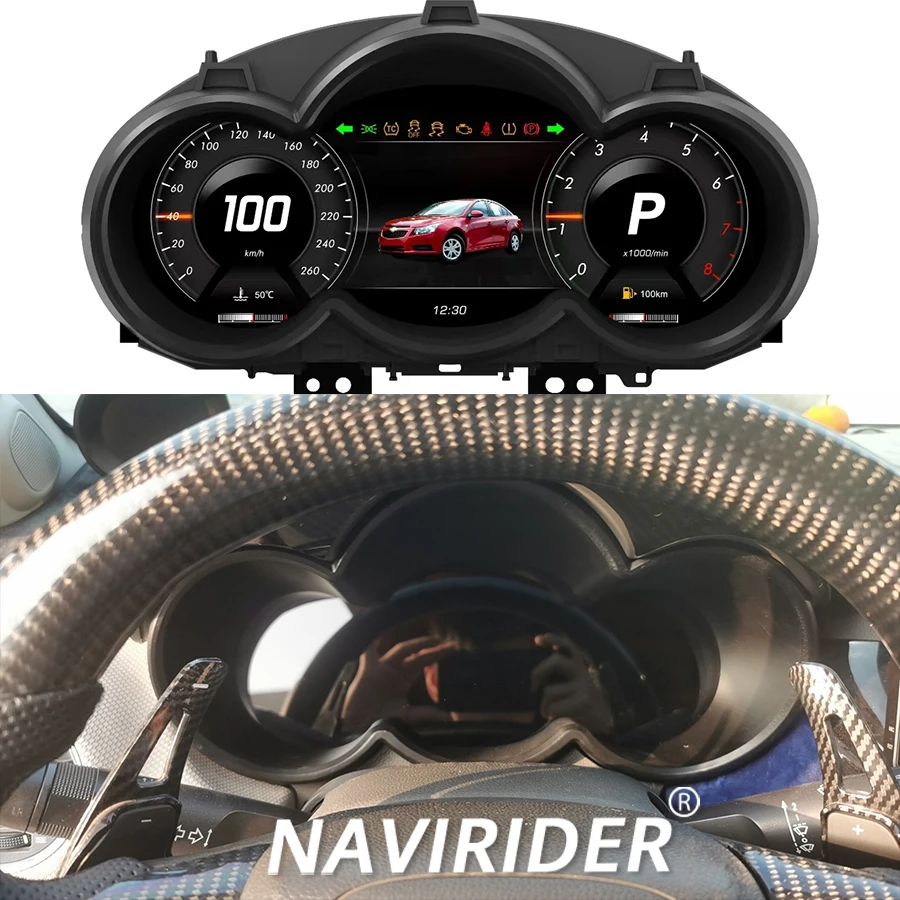 Armaturenbrett-Cluster für Chevrolet Cruze Lacetti Classic Lacett 2009–2014. Panel-Cluster, mehrere bunte UI, neues Auto-LCD-Instrument