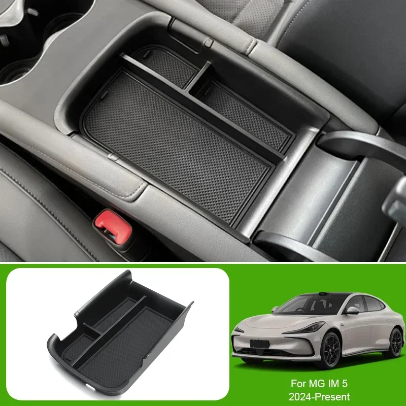 Car ABS Armrest Box Storage Under Centrol Control Organizer Tray For MG IM5 IM 6 2024-Present Auto Interior Accessories