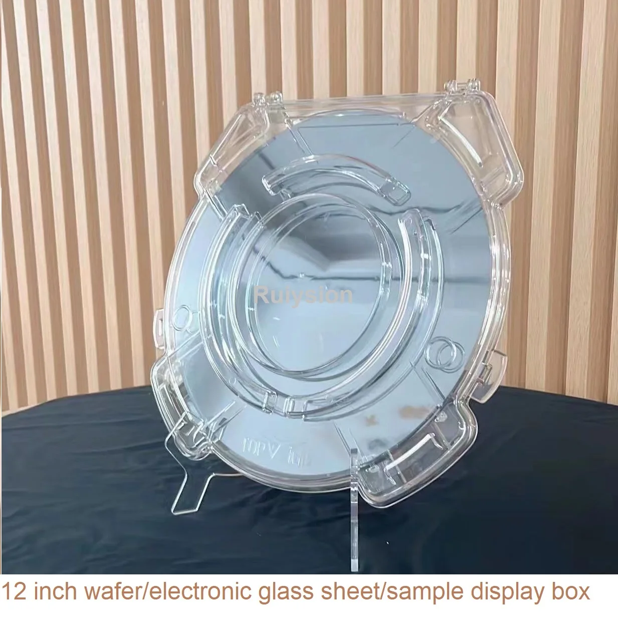 Imagem -03 - Garra Wafer Portadores Alta Transparência Display Box Sample Box Silicon Wafer Glass Display Box Único Chip Box 12