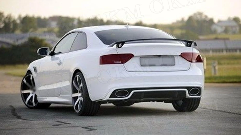 

for Audi TT A3 A4 A5 A6 A7 A8 Carbon Fiber Rear Trunk Boot Spoiler Car Styling Universal Style Exterior FRP Prime Lip Wings