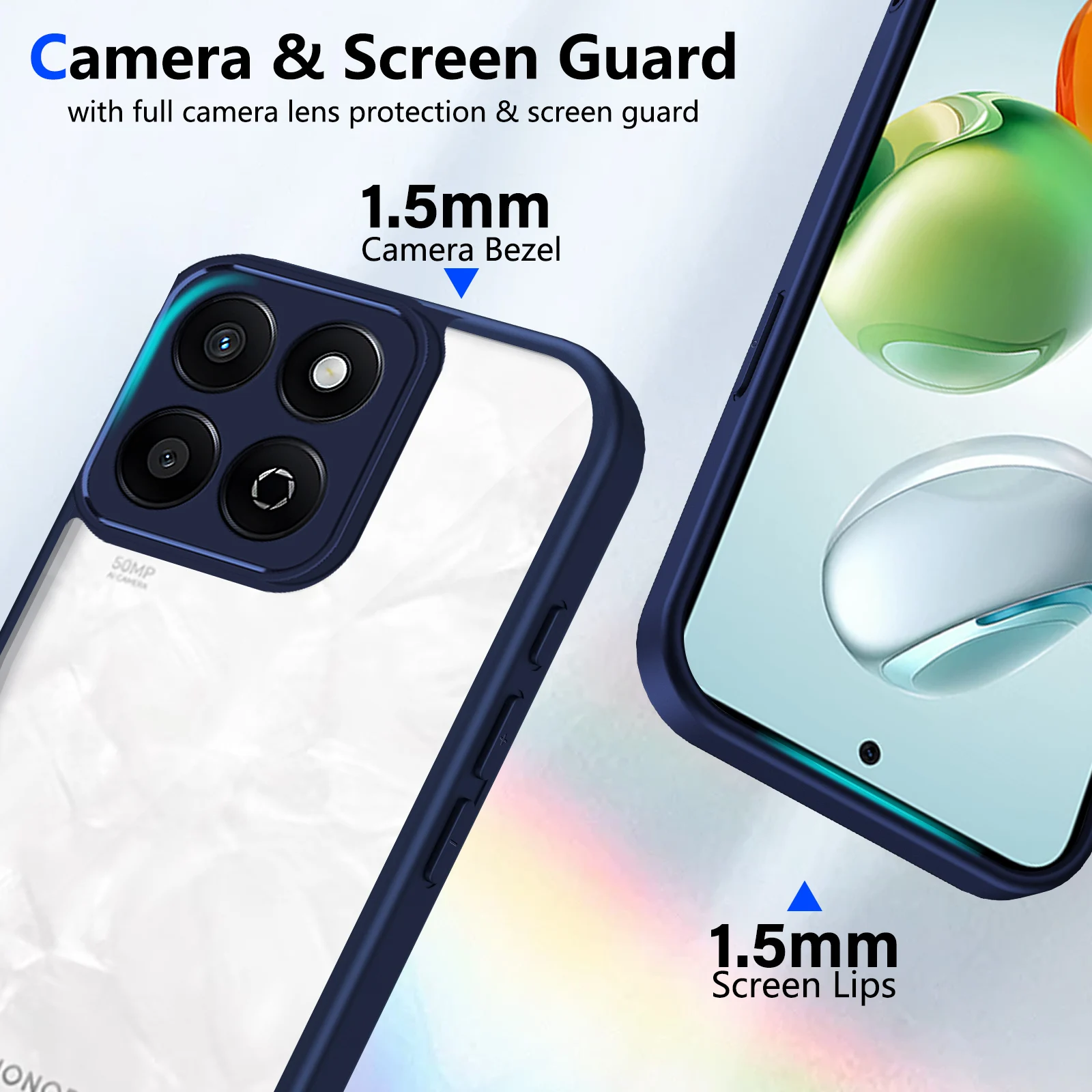 Honor X7C 5G ALT NX1 حافظة وسادة هوائية مقاومة للصدمات سيليكون الوفير واضح ماتي الغطاء الخلفي جراب هاتف صلب لهاتف Honor X7C 4G ALT-LX1