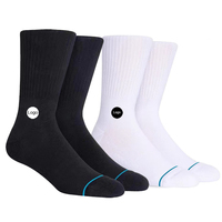 5pairs/pack Custom Embroidery logo Towel Bottoms Socks For Swimwear business hiking fitness sports basketball cycling