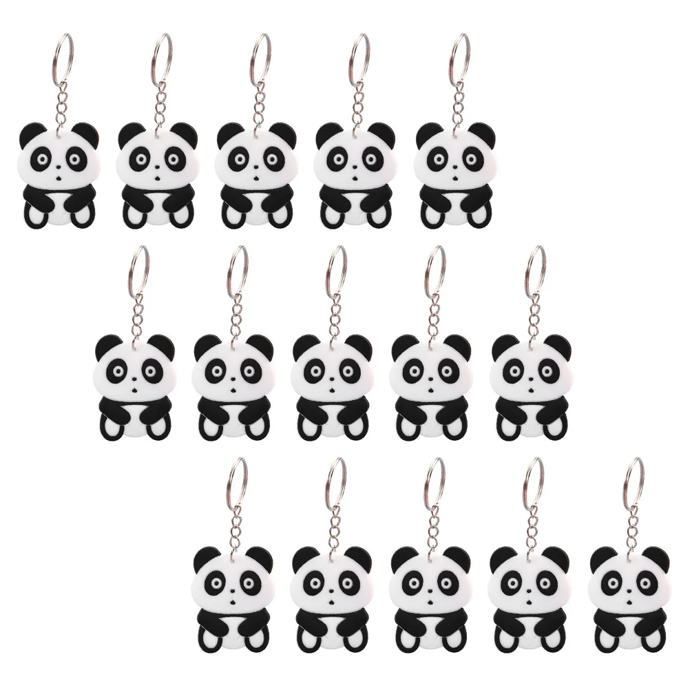 

20pcs Keychain Epoxy Panda Cartoon Lightweight Novelty Graduation Gifts Small Decor Souvenirs Backpack Hanging Adornment