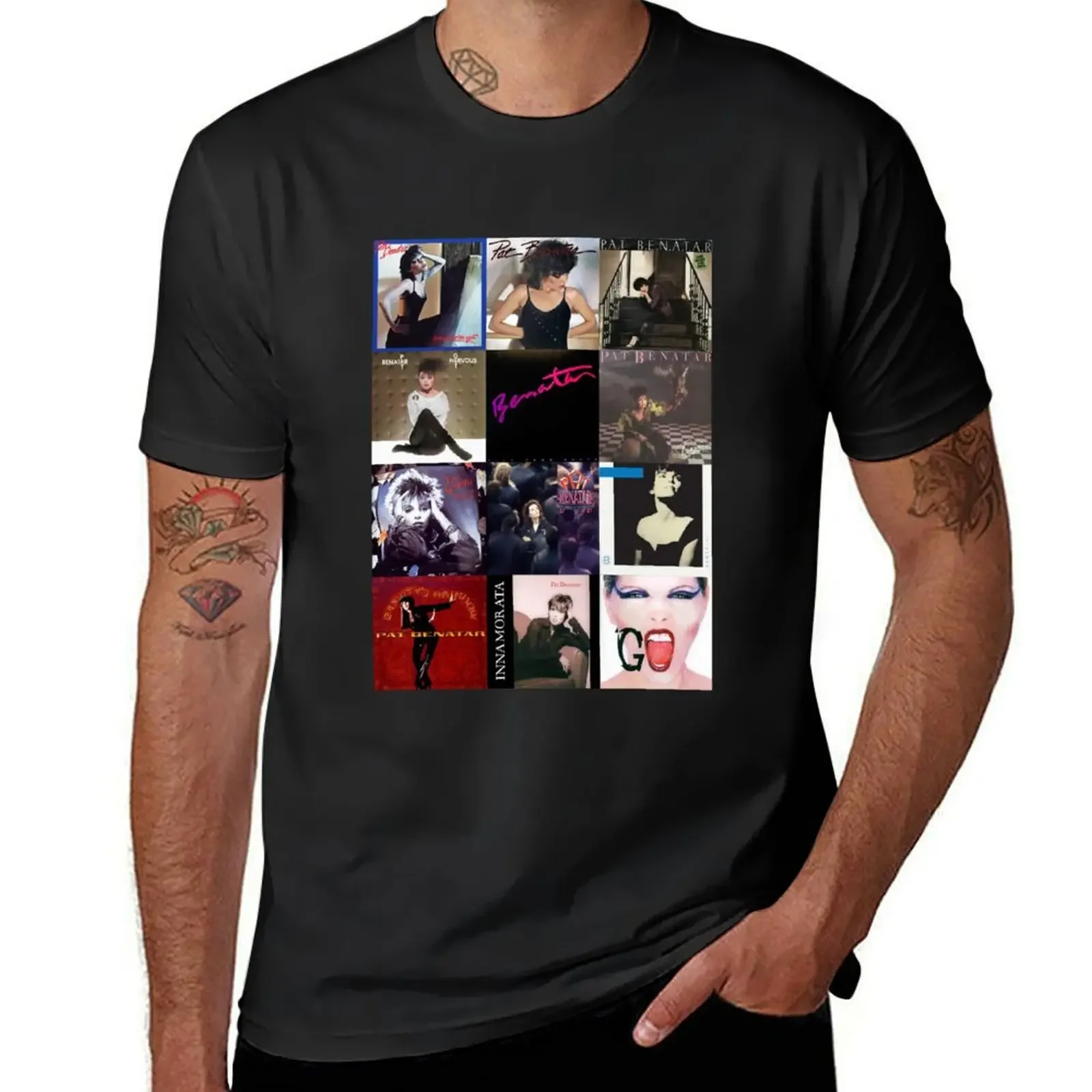 

Pat Benatar Album Covers T-Shirt oversizeds oversized mens graphic t-shirts big and tall