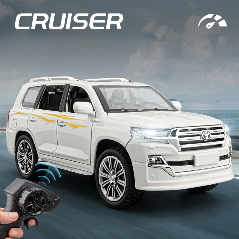 

Моделирование с дистанционным управлением, масштаб 1:24, Land Cruiser, модель автомобиля из сплава, коллекция орнаментов, игрушечный автомобиль, детский подарок для мальчиков, миниатюрный