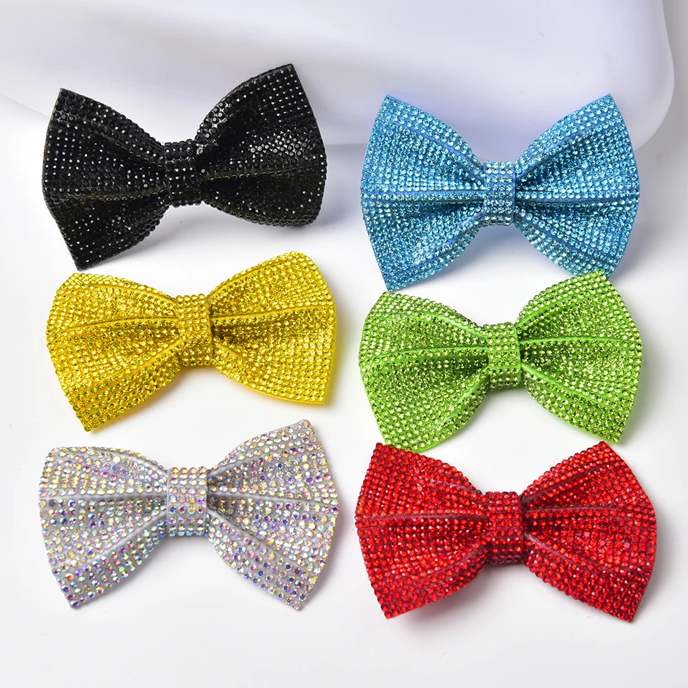 Appliques de patch de nœud en biscuits de cristal de colocomparateur délicat, couture de bricolage dans des chaussures pour dames, accessoires de décoration de mariage, sac