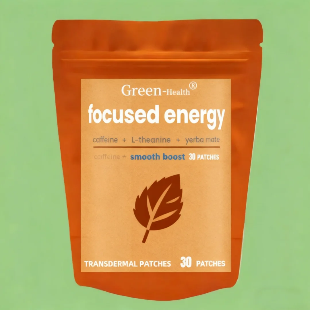 30 Patches One Month Supply Focused Energy – L-Theanine Brain Booster for Focus & Performance