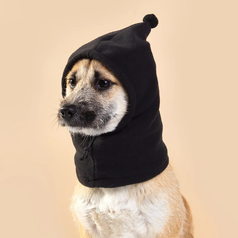 Winter Hat For Dogs Pet Hat Adjustable Drawstring Design for Windproof Comfort Warmth Polar Fleece Hat Winter Dog accessories