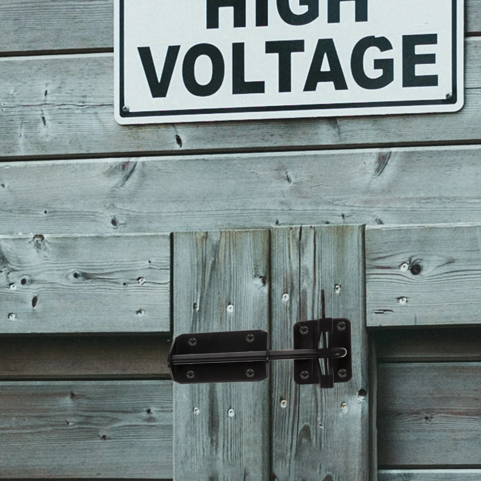 

1PC Heavy Duty Steel Gate Latch Rust Resistant Hidden Door Plug for Wooden Fence Metal Gates Outdoor Locking Swinging