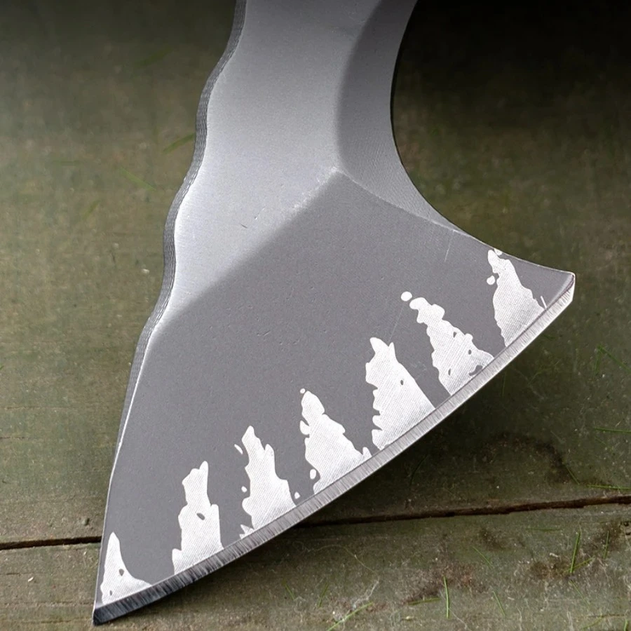 فأس صغير الأكثر مبيعًا يتميز بتصميم فولاذي كامل D2، لعبة صغيرة رائعة للغاية، سكين تسلق خارجي محمول هدية للرجال