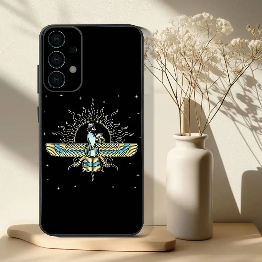 Coque de téléphone avec drapeau assyrien A, étui souple noir pour Samsung S 25,24,23,22,30,21,10,9,Ultra,Plus,Lite,FE,4,5G