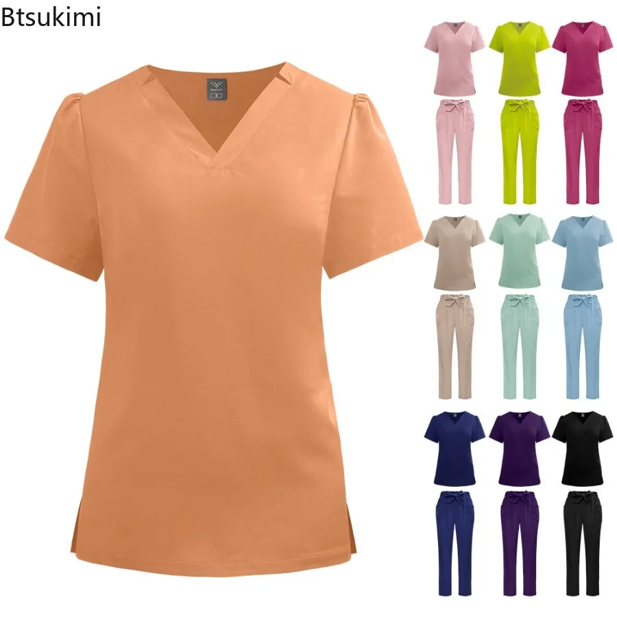Multicolor Medical Clothing for Women High Quality Scrubs Set Medical Nursing Uniform Surgical Gown Wholesale Spa Beauty Uniform