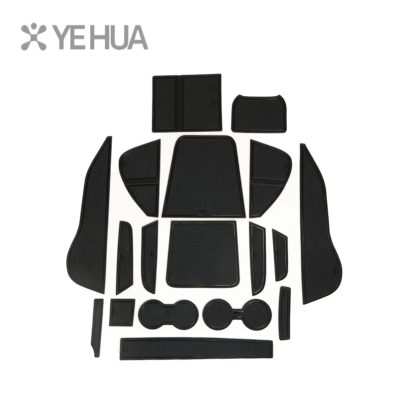 

For BYD Song Plus Door Slot Mat Unmarked Black Auto Accessories