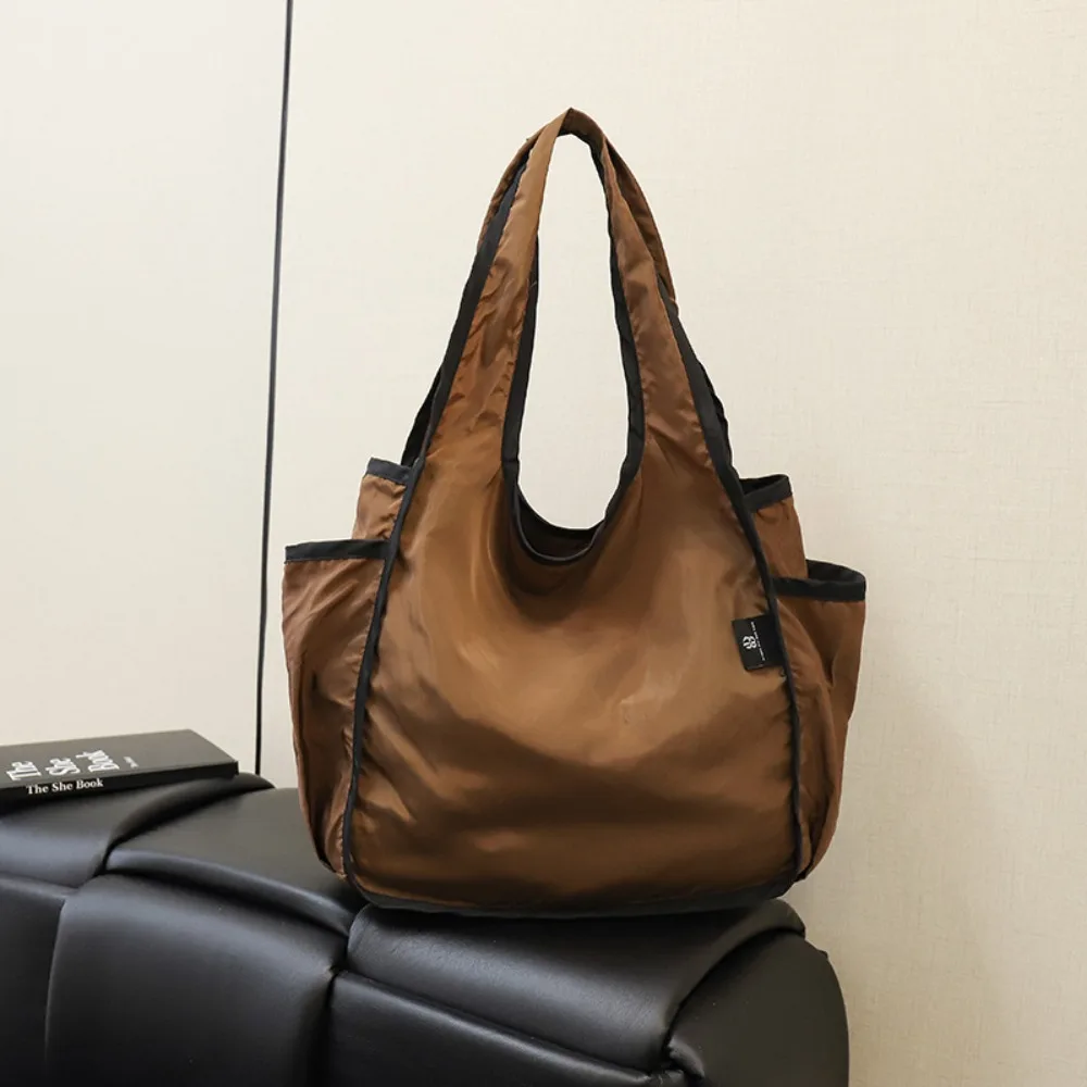 

Nylon Foldable Shopping Bag Handbag Waterproof Grocery Storage Bag Folding Large Capacity Foldable Eco-Friendly Bag Travel