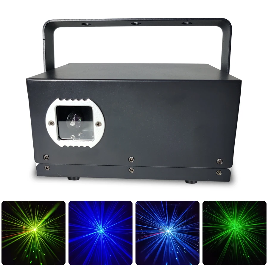 

projecteur Laser étanche 2W RGBW, effet d'éclairage de scène pour DJ Disco fête en plein air ciel étoilé galaxie DMX