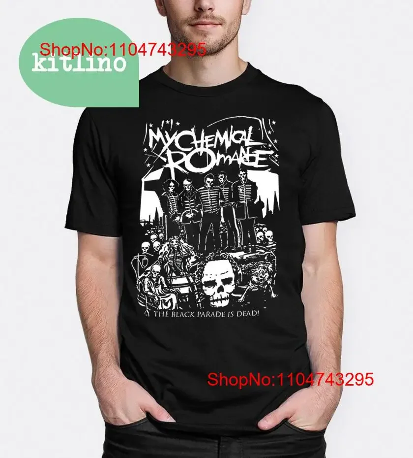 

Футболка My Chemical Romance The Black Parade Is Dead SE54802, винтажная стираная повседневная эластичная уличная одежда, слегка дышащая
