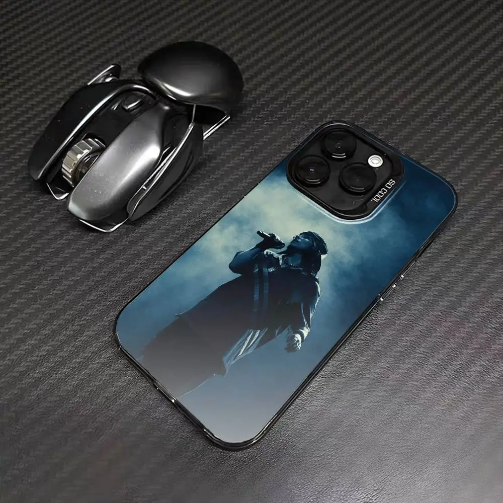 B-Billie B-BLUE Eilish singer  Phone Case For IPhone 16 17 15 14 12 13 Pro Max Black Color Shockproof Cover