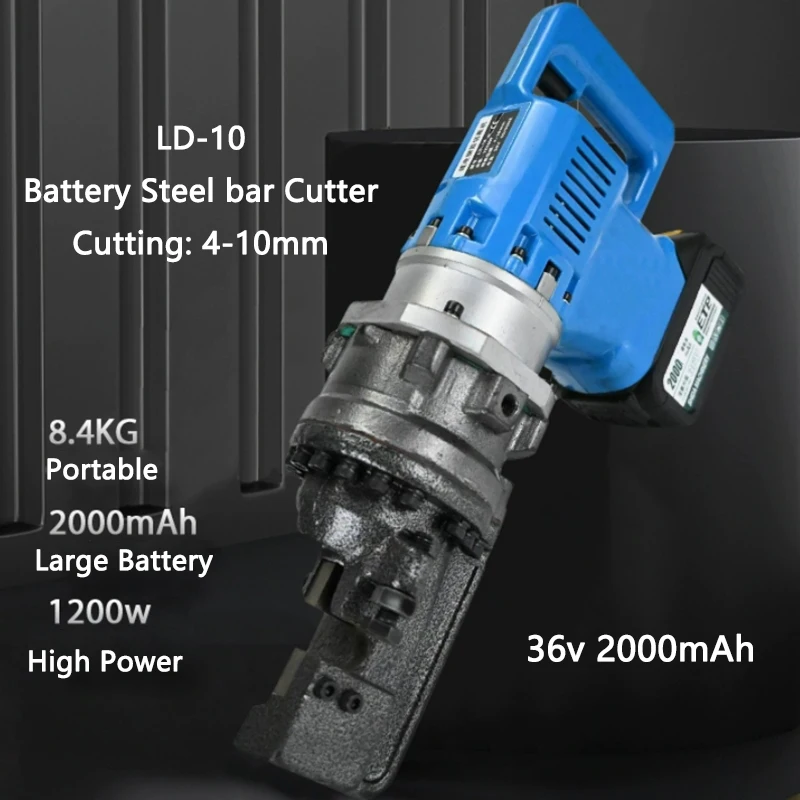 

Rechargeable Small Portable Steel bar Cutting machine LD-10 Electric Rebar Cutter Handheld Hydraulic Steel bar Shear 4-10mm