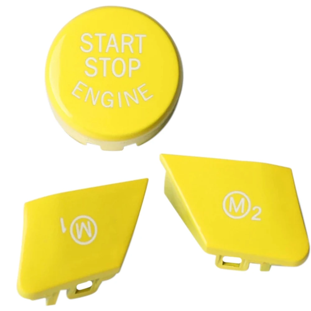 Yellow Engine Start Stop Switch Button Steering Wheel M1 M2 Switch Button for -BMW M2 M3 M4 M5 M6 X5M X6M M Sport