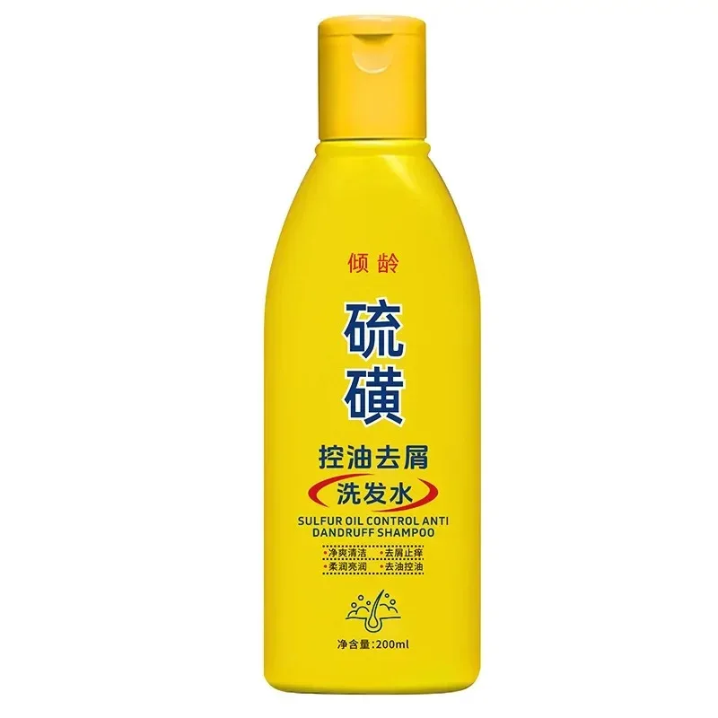 Purifying Sulfur Anti-Dandruff Shampoo 200ml - Control Flakes, Balance Scalp, and Regulate Oil for Smooth Hair