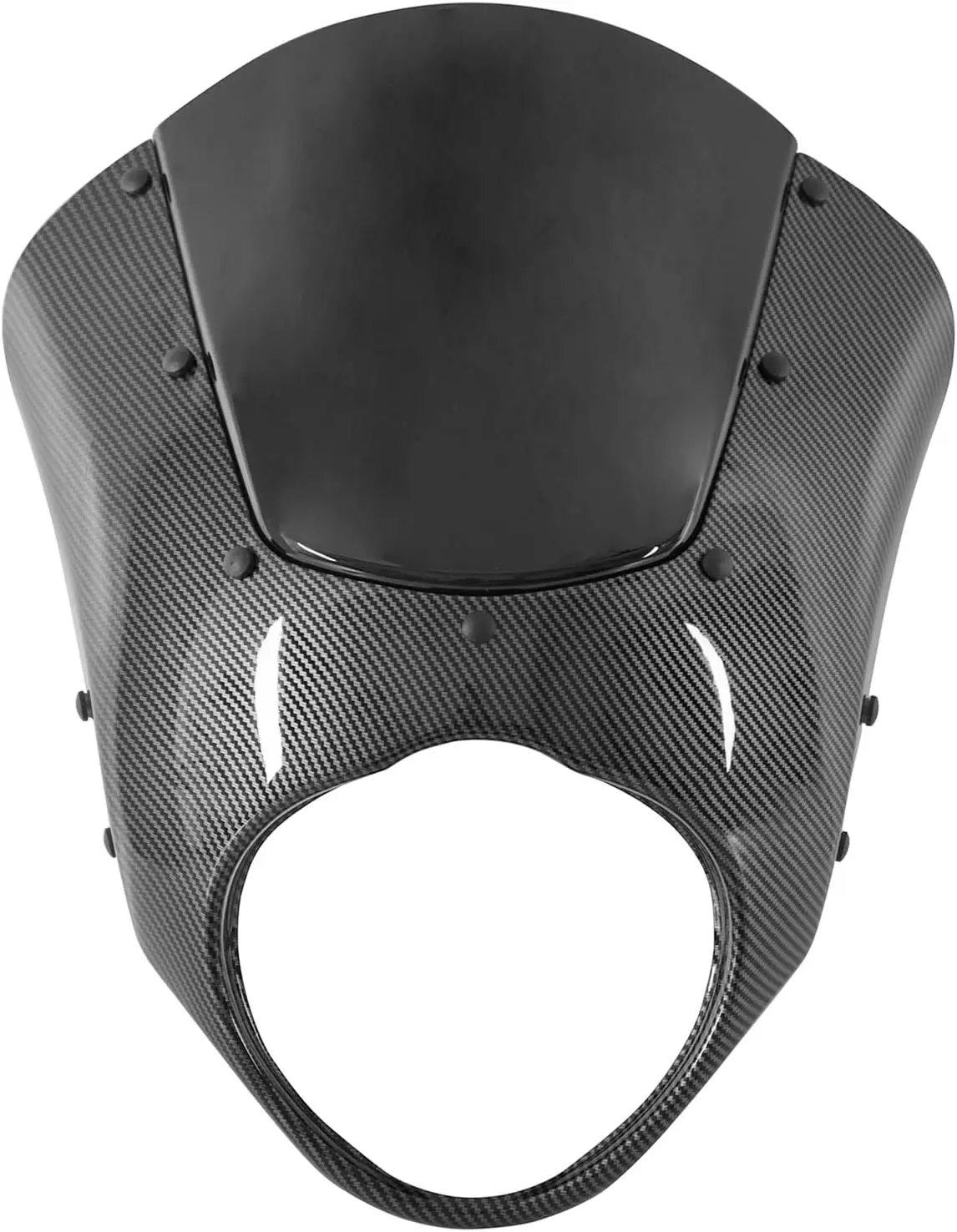 

Motorcycle Front Headlight Fairing Cowl Windshield for Vulcan S 650 VN650 2015-2025 Headlamp Cover Mask Visor Windscreen, Carbon