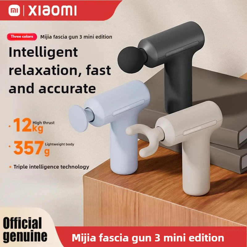 

Xiaomi Mijia Fascia Gun 3 Mini 12kg Thrust Fitness Exercise Arm Foot Massage 357g Small Portable Low Noise 1900mah Massager